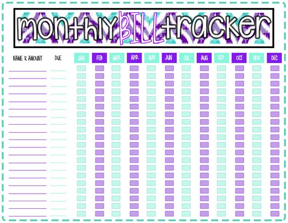 Exceptional image in create a printable monthly bill organizer Insane image intended for create a printable monthly bill organizer