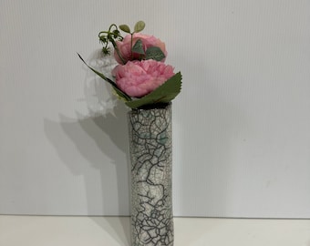 Soliflore raku ceramic