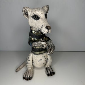 ceramic raku Rat