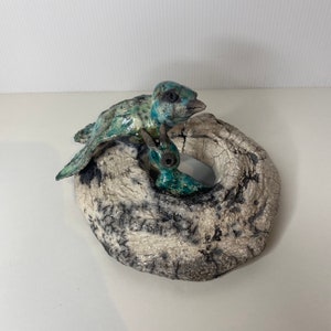 Ceramic raku The little nest