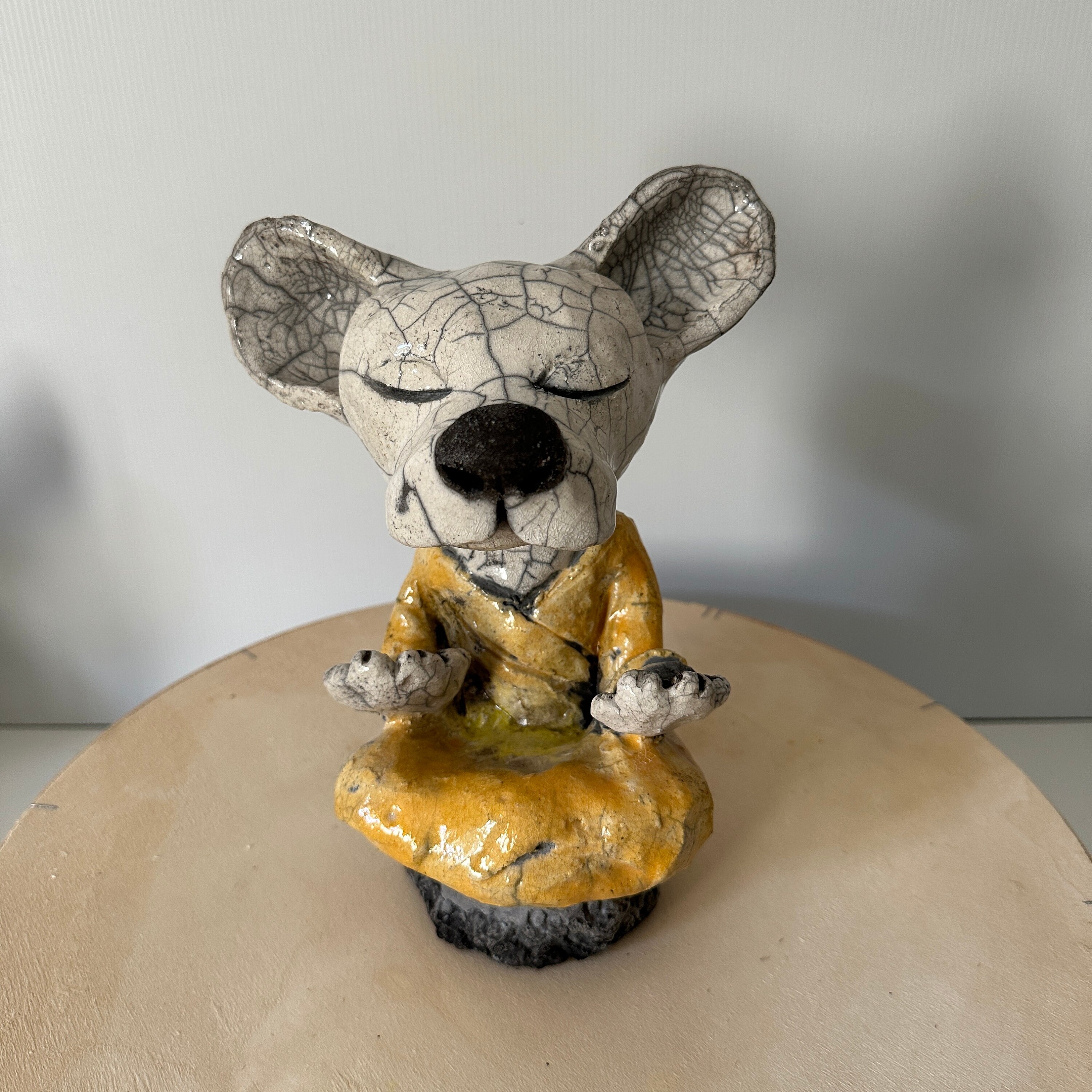 céramic zen little dog