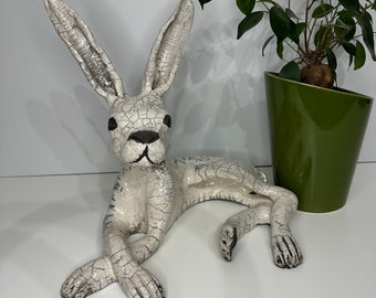 céramic raku The wild rabbit