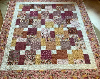 homemade quilt 65x75 NEW fabric print by Corri Sheff of Riley Blake