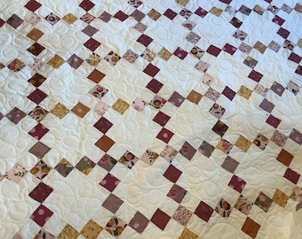 homemade quilt 92x107 KING/Queen Irish Chain