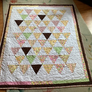 homemade quilt 55x66 7 Year Quilt Chic Modern Girl