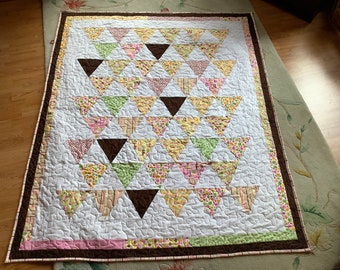 homemade quilt 55x66 7 Year Quilt Chic Modern Girl