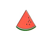 Watermelon Wedge Enamel Pin
