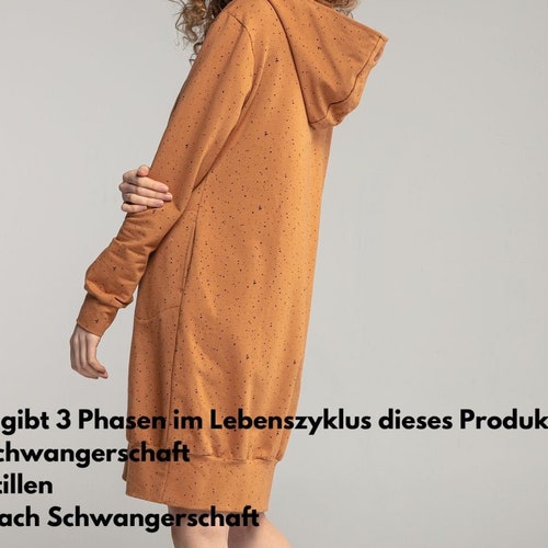 Nursing Long Dress With Hoodie. Breastfeedingfriendly Etsy