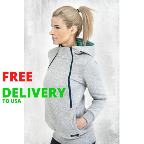 Nursing Hoodie.handmade Hoodie Breastfeedingfriendly ORCA Etsy