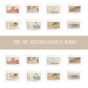 Fine Art Frame TV, Frame TV Art Set of 10 Fine Art, Bundle of Famous Art Paintings, Samsung Art, Digital Download, Frame TV Digital