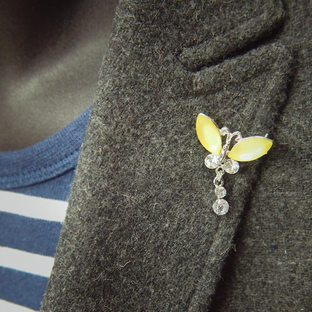 Butterfly Brooch Antique Vintage Styled, Bridesmaid