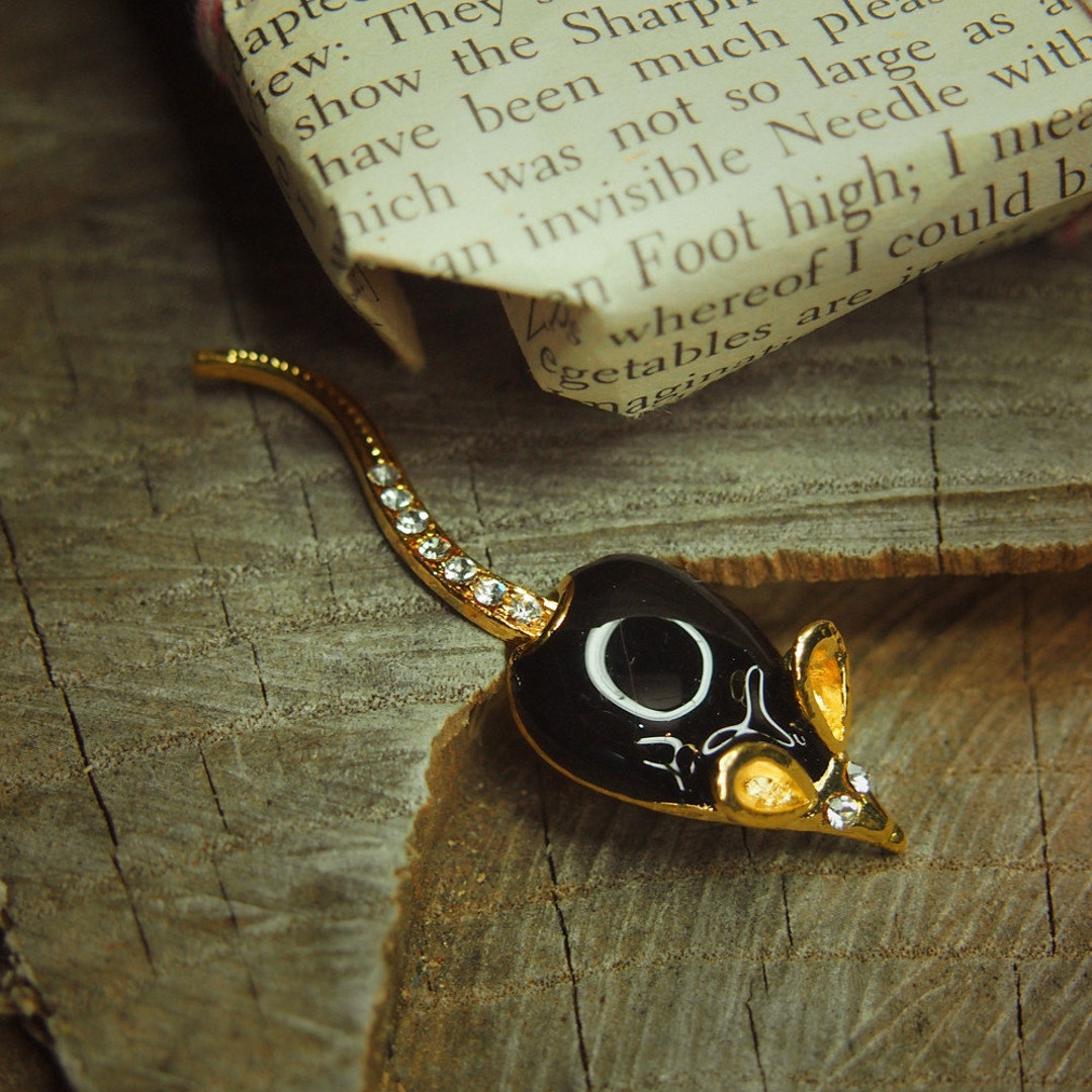 Rat Brooch Antique Vintage Styled, Bridesmaid, Rhinestone Diamante ...