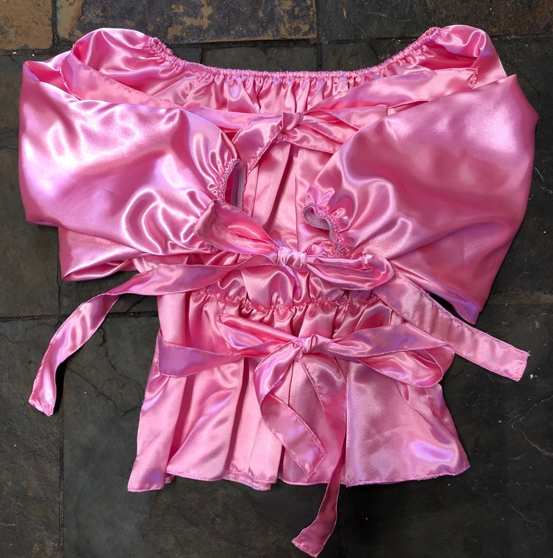 Erotic satin straight jacket restraint sissy restraint pink Etsy