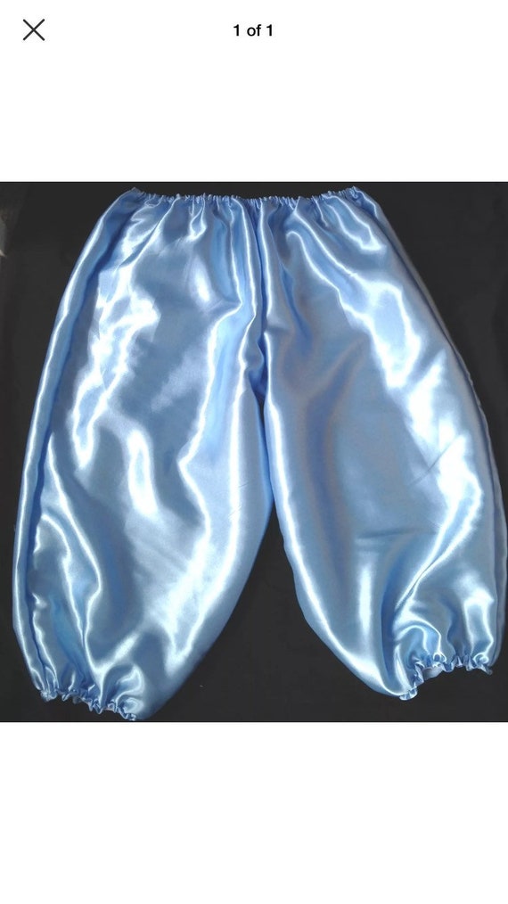 Women Satin Short Pant Pantaloons Bloomers Sissy Adult Baby Girls Fits with Underwear