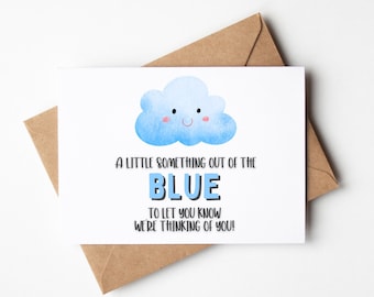 Something Out of the Blue Sympathy Card | Cloud Greeting Card