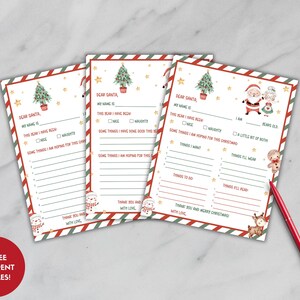 Brief aan de kerstman, briefsjabloon kerstman, afdrukbare verlanglijst voor kinderen, kerstverlanglijst, kerstlijst, Noordpoolpost, kersttraditie