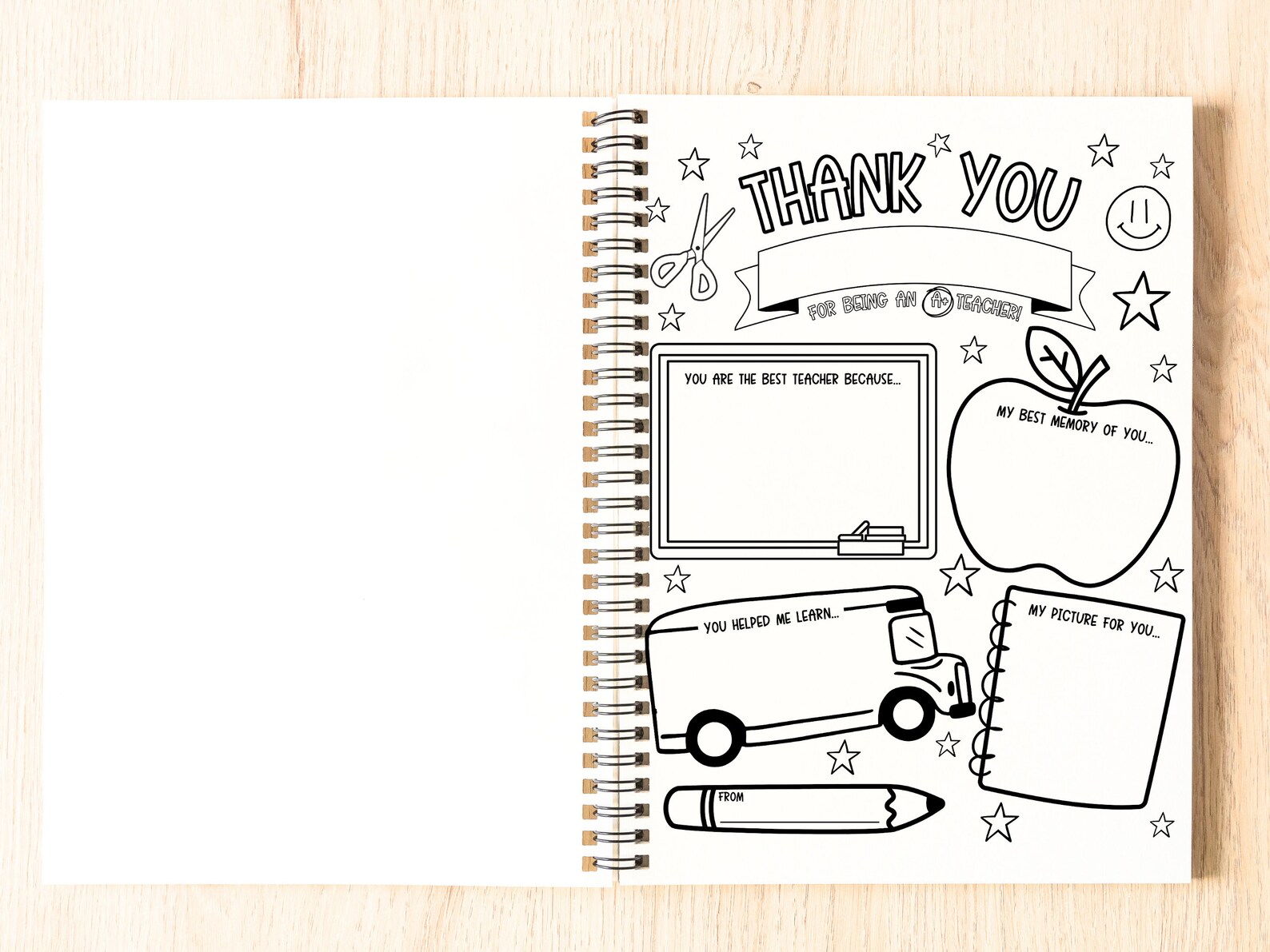 Thank You Teacher Printable Teacher Appreciation Week Printable Student ...