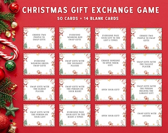 Christmas Gift Exchange Game, White Elephant Gift, Christmas Game, Holiday Swap Game, Left Right Game, Pass The Present Game, Yankee Swap