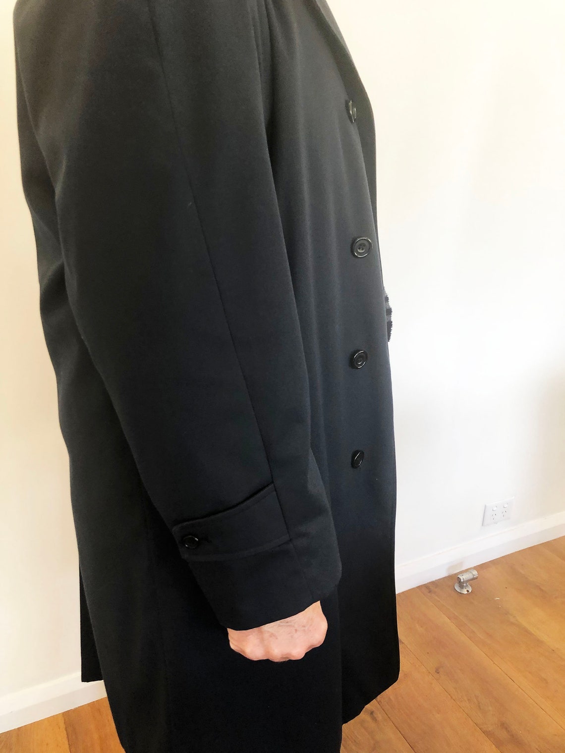 Imperm?�able vintage Aquascutum navy des ann?�es 70 Made in | Etsy