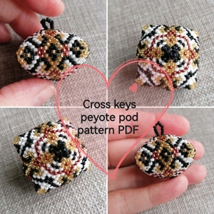 Cross Keys Peyote pod pattern pdf