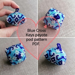 Blue Cross keys peyote pod pattern pdf