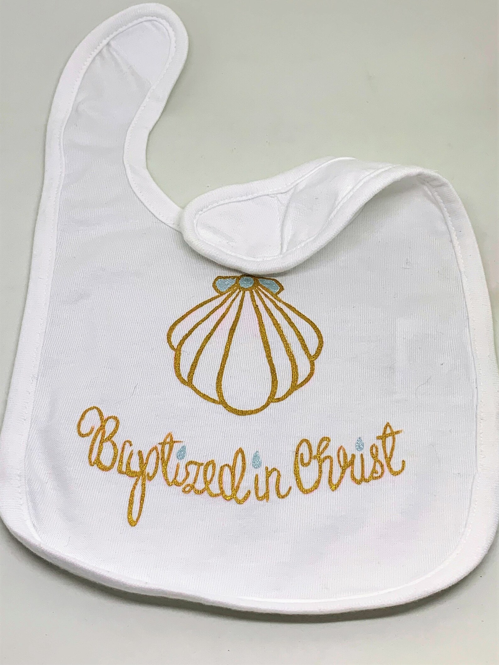 Catholic Baptism Bib Custom Personalized Christening Bib Etsy