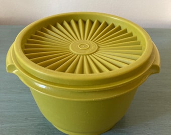 Vintage Tupperware Avocado Servalier with Lid