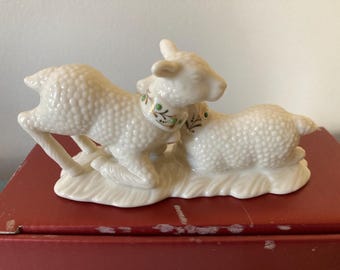 Lenox China Jewels Nativity Baby Lambs Figurine
