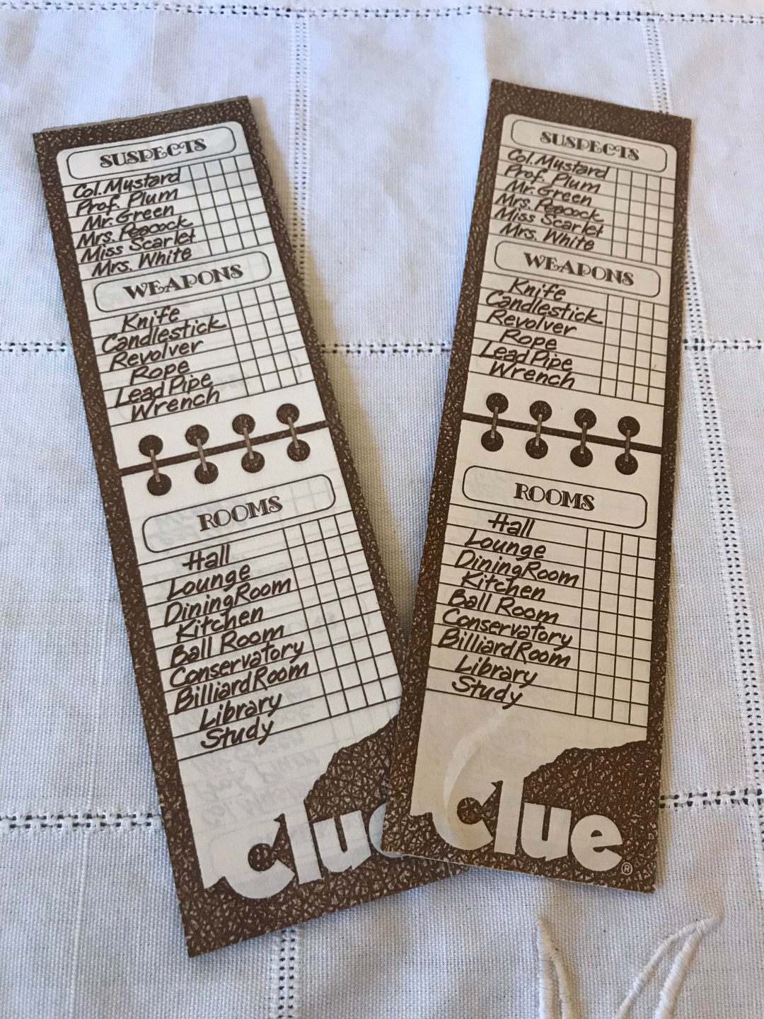 Vintage Clue Game PARTS ONLY NO Board From Early 1970s Etsy