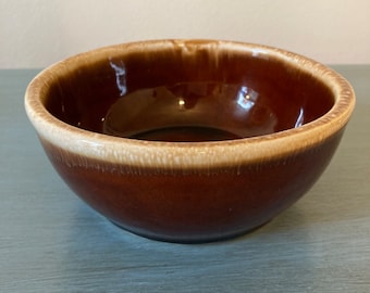 McCoy Brown Drip Fruit Dessert Sauce Cereal Bowl 7016