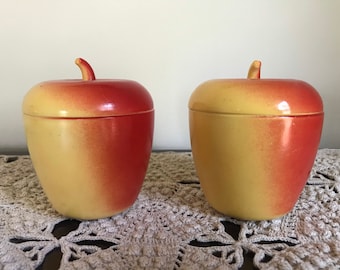 Vintage Hazel Atlas Apple Jar Container - One Available