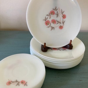 Fire King by Anchor Hocking Fleurette Saucers - Eight Available