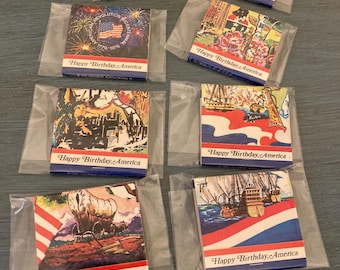 Vintage Matchbooks - Happy Birthday America Bicentennial Commemorative