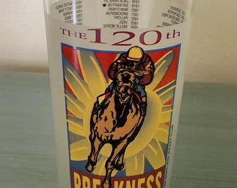 Pimlico 120th Preakness Glass 1995 Black-Eyed Susan Triple Crown Timber Country