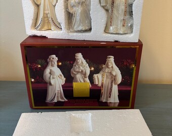 Lenox China Jewels Nativity Three Wise Men Figurines