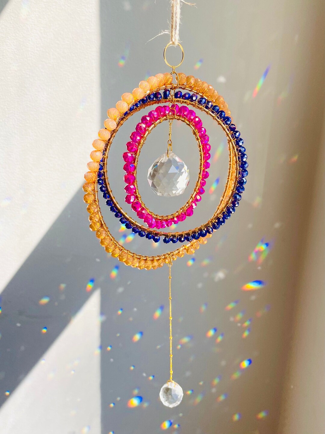 Magical Crystal Suncatchers, Light Catcher, Boho Decor, Window Prism, Housewarming Gift, Balance