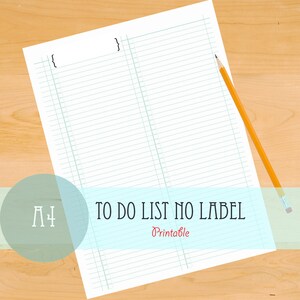 To Do List - No Label