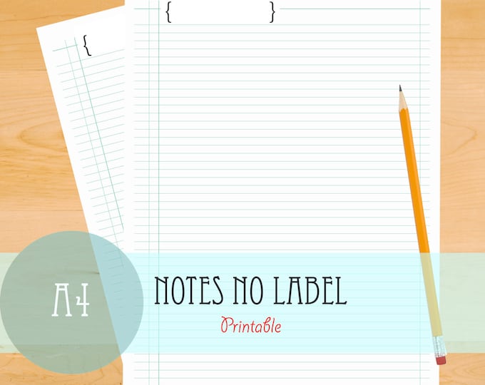 Notes Page - No Label - Etsy