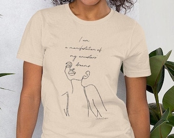 Manifestation Tee // Line Drawing Tee // Ancestors Wildest Dream // Line Drawn Woman // Abstract Drawing Shirt