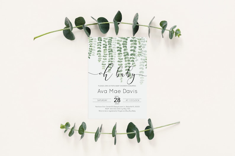 green-ivy-printable-baby-shower-invitation-minimalist-baby-etsy
