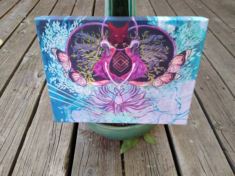 9x12 Coyote/'s Wish Gallery Wrap Edge Canvas Print