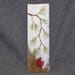 Red Christmas decoration, Christmas Gift, Pine Branch with RED Bulb, hand painted Reclaimed barnwood, Christmas decor 