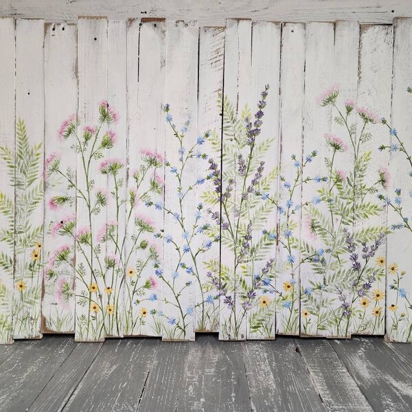 Painted Headboard Etsy
