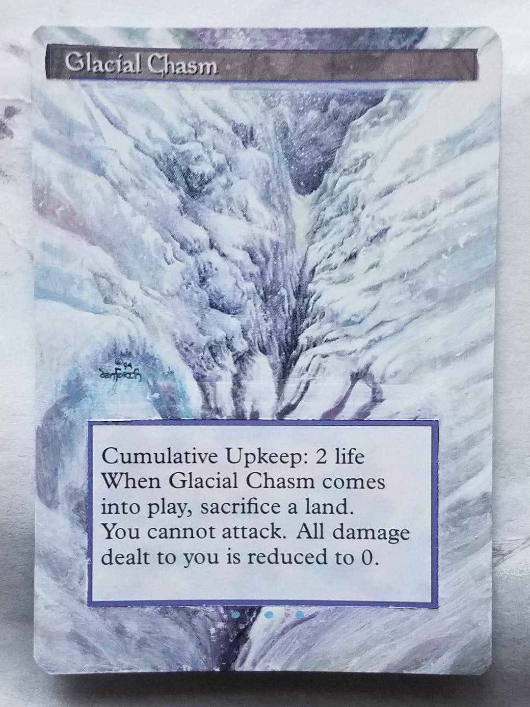 Glacial Chasm **FULL ART ALTER** - Etsy