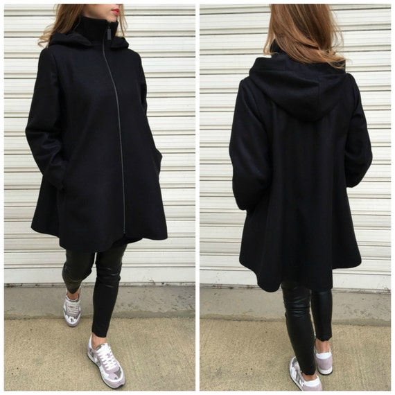 wool hooded jacket