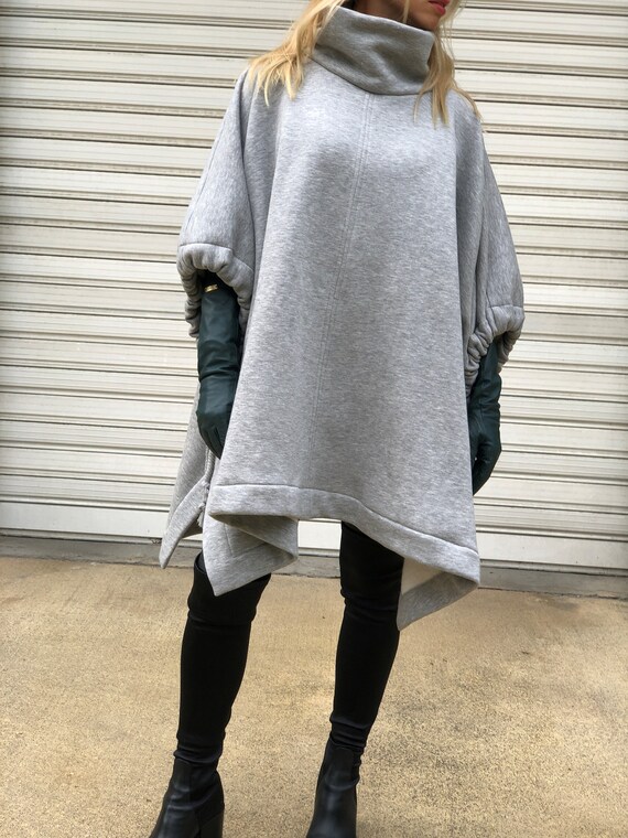 cape sweater dress