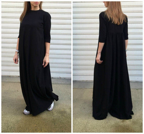 long jersey maxi dress