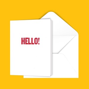 Bonjour! Carte