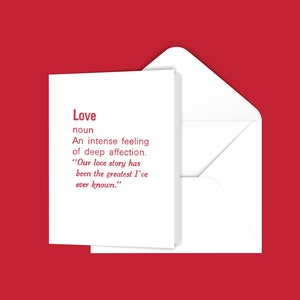 Définition de la carte de vœux d’amour