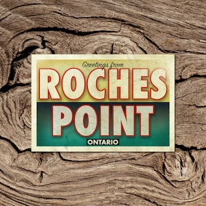 Salutations de Roches Point Carte postale de l’Ontario